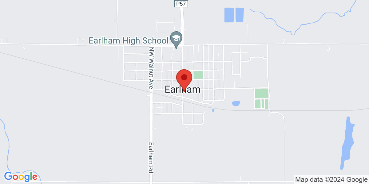 Map of Earlham Public Library